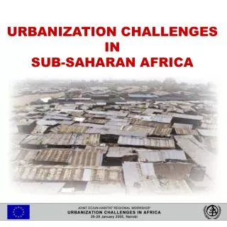 African cities are gowing fast: urbanization rates exceed 4 - 5% per annum
