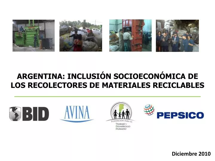 argentina inclusi n socioecon mica de los recolectores de materiales reciclables