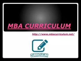 MBA Curriculum