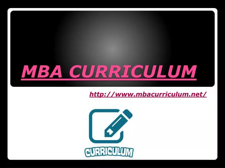 mba curriculum