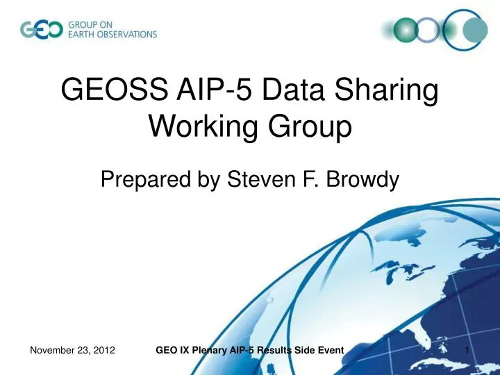 geoss aip 5 data sharing working group