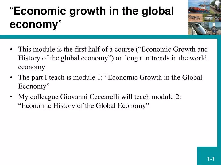 economic growth in the global economy
