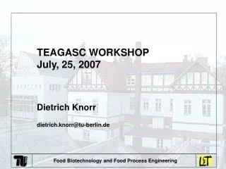 Food Biotechnology and Food Process Engineering