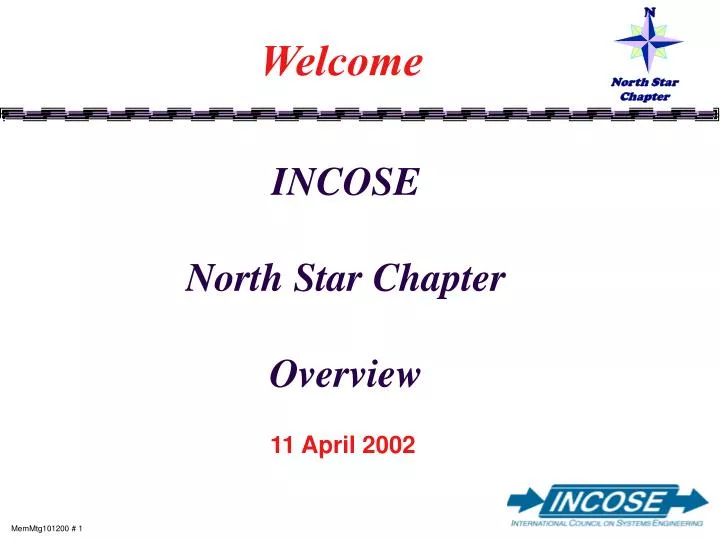 incose north star chapter overview