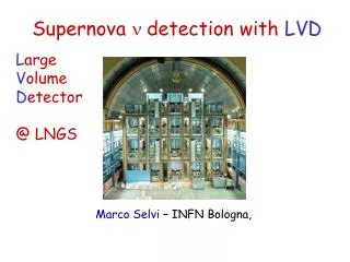 Supernova n detection with LVD