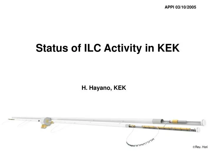 status of ilc activity in kek