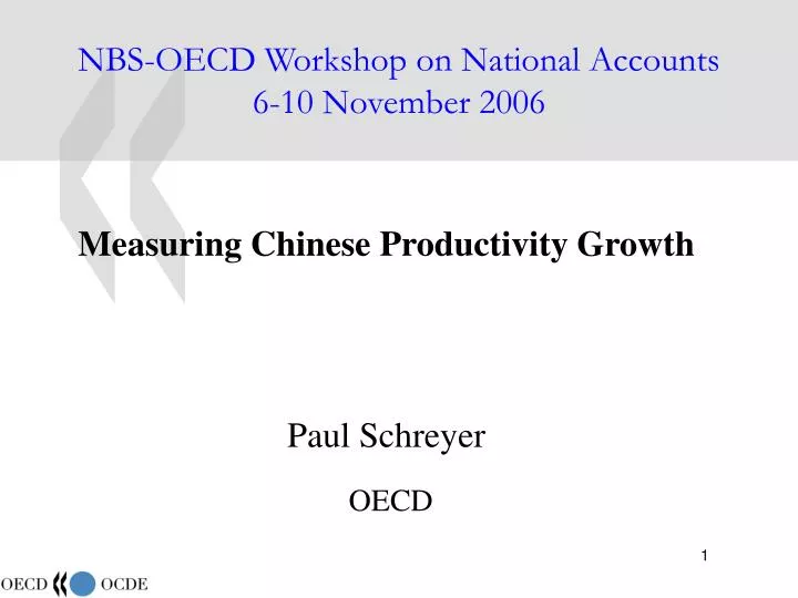 nbs oecd workshop on national accounts 6 10 november 2006