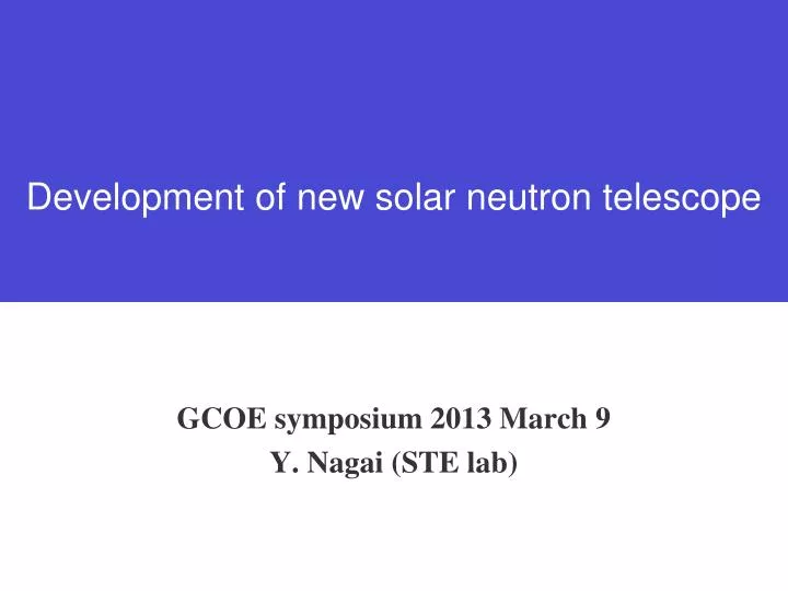 gcoe symposium 2013 march 9 y nagai ste lab