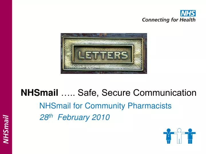nhsmail for community pharmacists 28 th february 2010