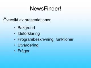 NewsFinder!