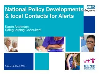 National Policy Developments &amp; local Contacts for Alerts
