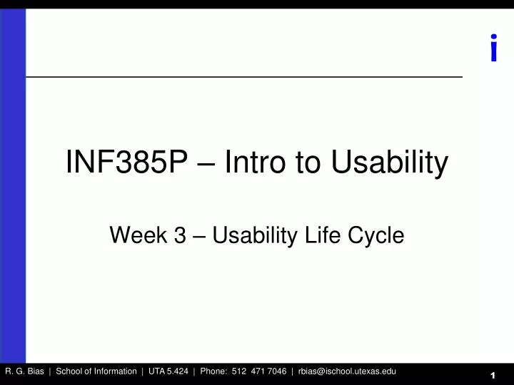 inf385p intro to usability