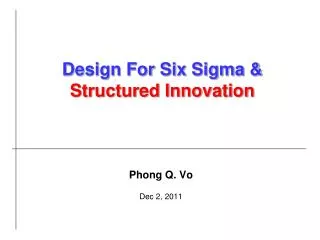 Phong Q. Vo Dec 2, 2011