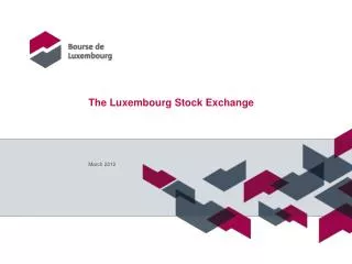 The Luxembourg Stock Exchange