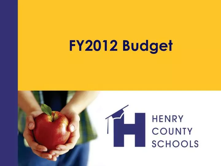 fy2012 budget