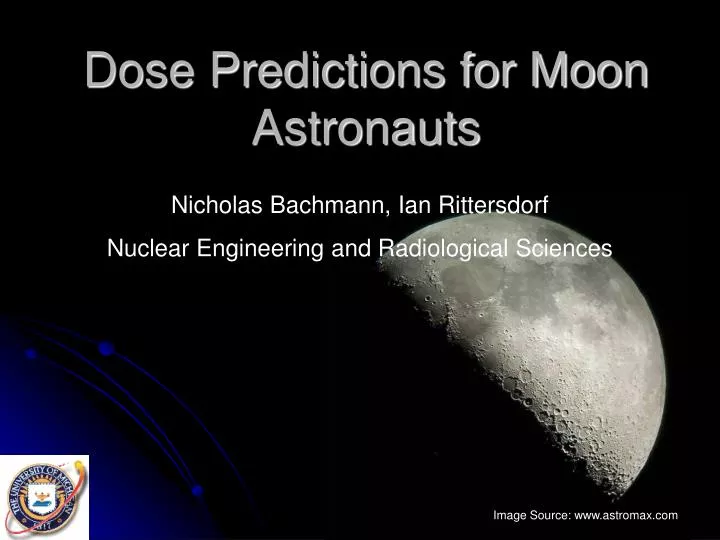 dose predictions for moon astronauts