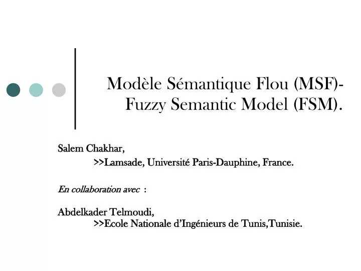 mod le s mantique flou msf fuzzy semantic model fsm