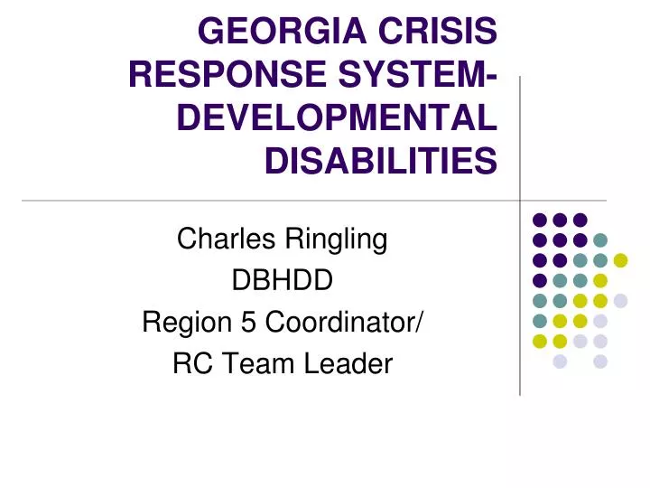 georgia crisis response system developmental disabilities
