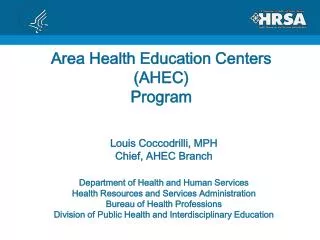 Area Health Education Centers (AHEC) Program