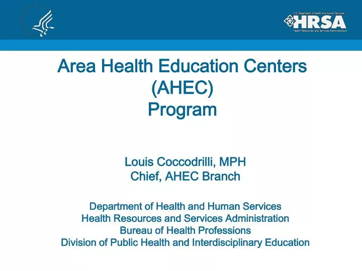 area health education centers ahec program