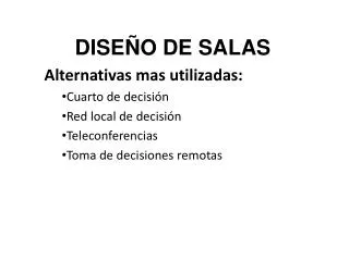 dise o de salas