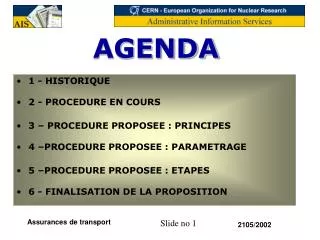 agenda