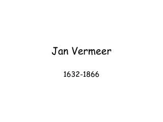jan vermeer