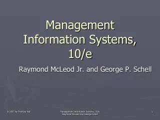 Management Information Systems, 10/e