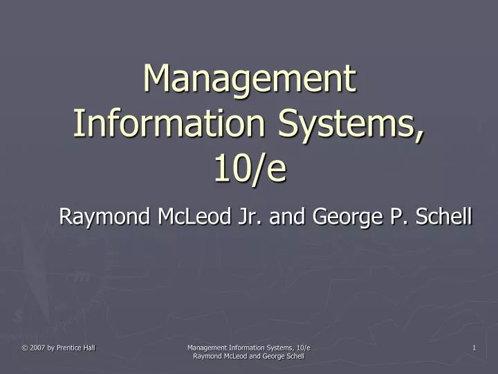 management information systems 10 e