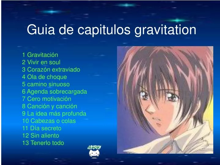 guia de capitulos gravitation