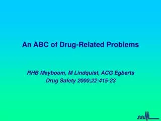 An ABC of Drug-Related Problems