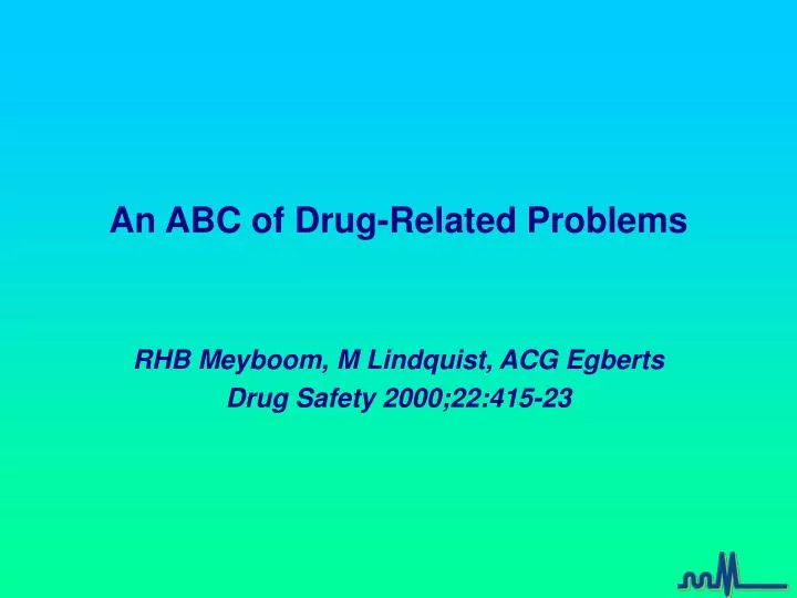 an abc of drug related problems