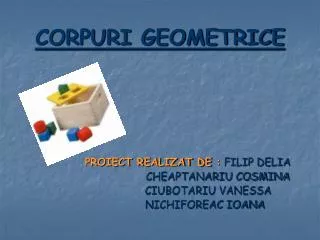 corpuri geometrice