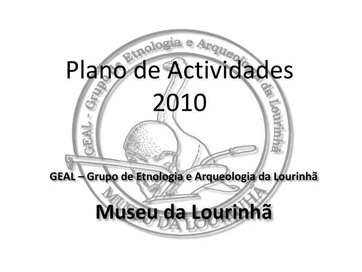 plano de actividades 2010