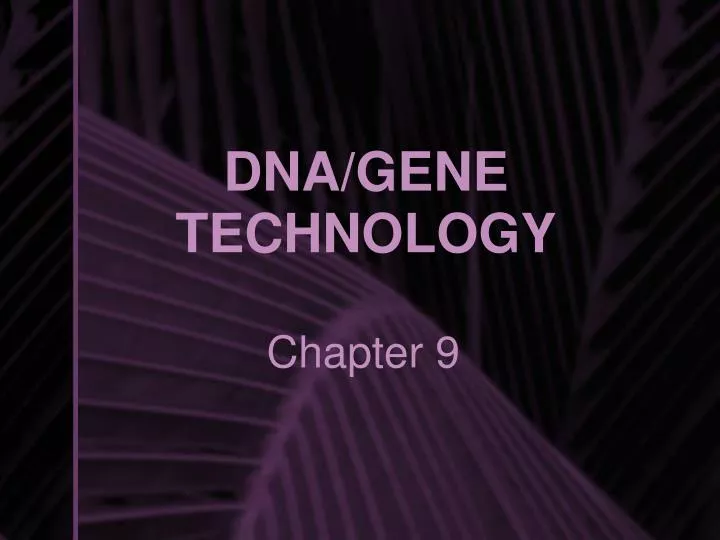 dna gene technology