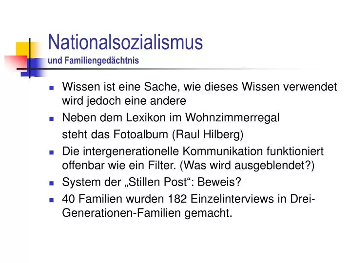 nationalsozialismus und familienged chtnis