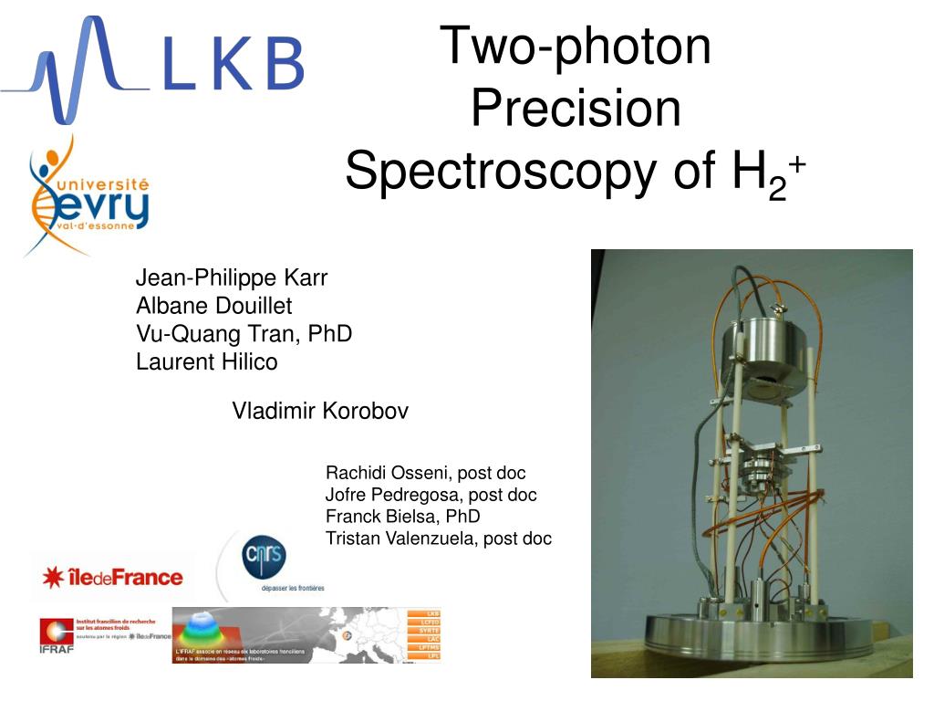 PPT - Two-photon Precision Spectroscopy of H 2 + PowerPoint ...