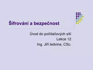 ifrov n a bezpe nost