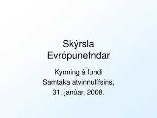 sk rsla evr punefndar