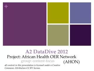 a2 datadive 2012