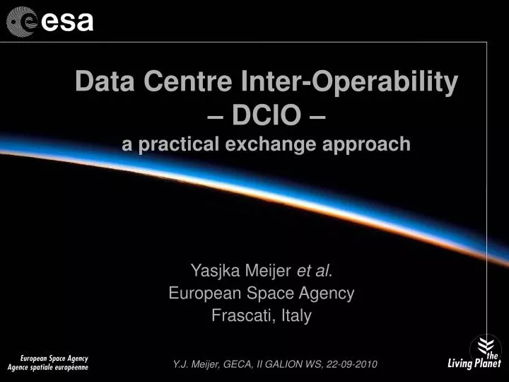 data centre inter operability dcio a practical exchange approach