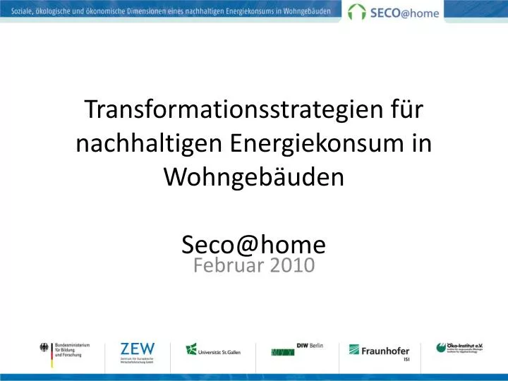 transformationsstrategien f r nachhaltigen energiekonsum in wohngeb uden seco@home