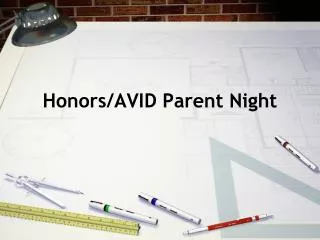 honors avid parent night