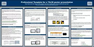 Professional Template for a 72x36 poster presentation