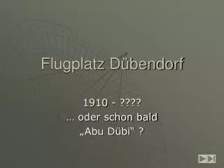 flugplatz d bendorf