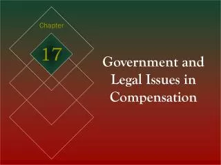 Government and Legal Issues in Compensation