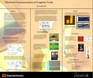 Electrical Characterization of Graphite Oxide