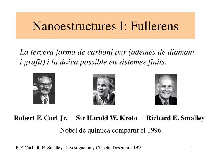 nanoestructures i fullerens