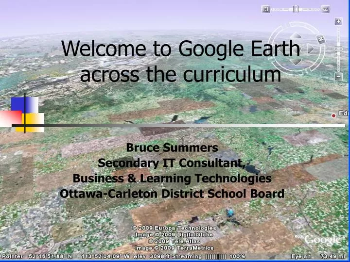 welcome to google earth across the curriculum