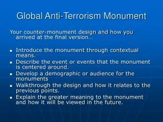 Global Anti-Terrorism Monument